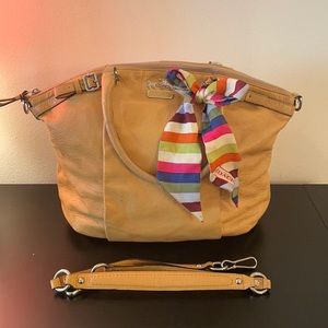 Tan Leather Coach Purse